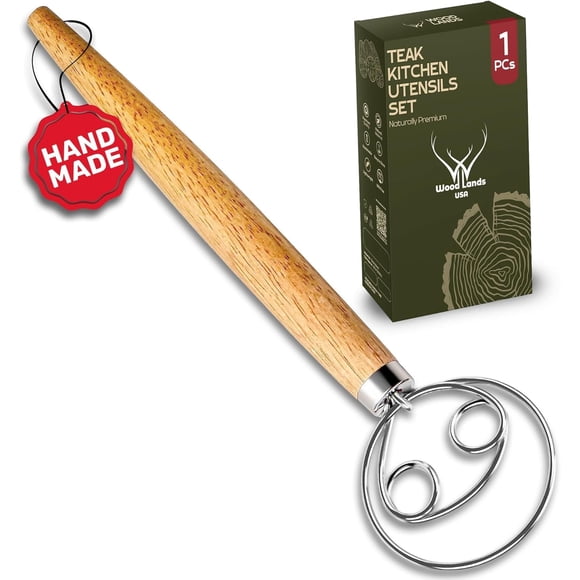 Batidor de masa WOODLANDS USA 33 cm de acero inoxidable