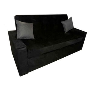 Muebles Hvm - Sofa Cama Hvm Cinema Negro Felpa
