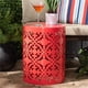 thumbnail image 5 of Mesa auxiliar de exterior Baxton Studio Jamila Red Metal, 5 of 7