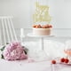 thumbnail image 5 of Cake Topper Feliz 25 º Cumpleaños Dorado Con Brillo, 5 of 7