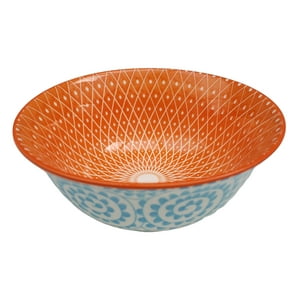 Homewell - Bowl Pocillo Loza Naranja 12X6.5Cm