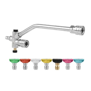 Ioensy - Varilla De Hidrolavadora De Doble Lanza Para Riego De Césped, Belleza De Automóviles, Limpieza De Techos