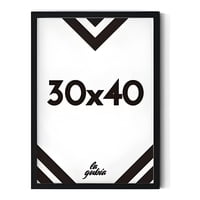 Genérico - Cuadros Marco 30X40 Cm Pack 2 Negro