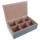 thumbnail image 3 of Caja De Té Mediana De Madera 6 Espacios Azul, 3 of 3