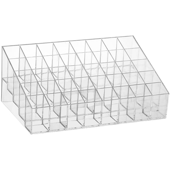 Soporte para pintalabios, acrílico transparente, organizador de brillo labial, 40 ranuras