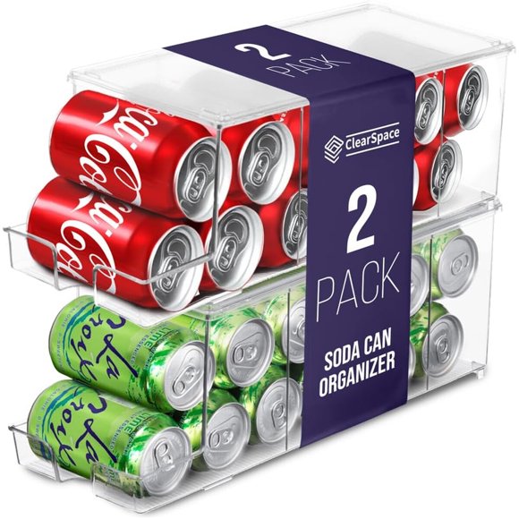 Organizador de latas ClearSpace para 12 latas