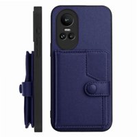 Foxdock Funda Para Oppo Reno 10 Pro Con Bloqueo Rfid - Diseño Elegante Con Cierre De Botón