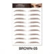 thumbnail image 1 of 6D Eyebrow Tattoos Stickers Makeup Long Lasting Black Brown Eyebrow Sticker Hair-Like Waterproof Natural Fake Eyebrow Stickers For Brow Grooming Shaping, 1 of 3