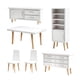 thumbnail image 1 of 6 Piezas Casa De Muñecas Mesa Carbinet Silla Modelo Dormitorio Paisaje Suministros, 1 of 5