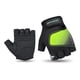 thumbnail image 3 of Guante Corto Ciclismo Bicicleta Spinning Moto Con Palma Gel Negro/Verde 1479, S, 3 of 3