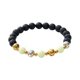 thumbnail image 5 of Pulsera de cuentas luminosas Pulsera con dijes Pulsera elástica decorativa Brazalete de joyería para regalos de cumpleaños Joyería para niñas Novio Amarillo y verde, 5 of 5