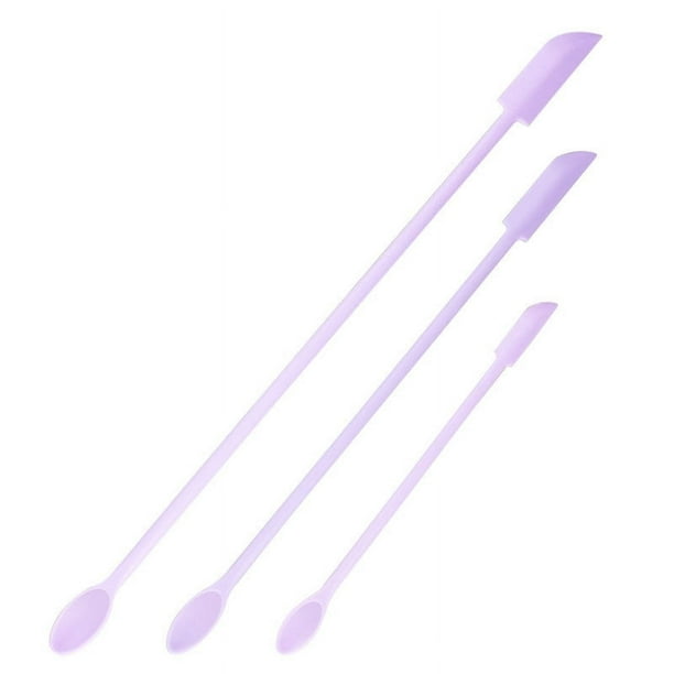 Espátula de belleza, espátula de maquillaje, mini espátula para cosméticos y tarros de cocina, espátula de silicona pequeña Last Drop