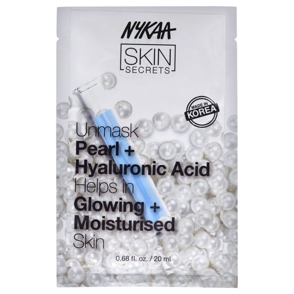 Mascarilla Facial Nykaa Naturals Skin Secrets Perla y Ácido Hialurónico 1 Mascarilla Mujer