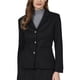 thumbnail image 1 of INSPIRE CHIC Chaqueta de Traje Casual de Negocios para Mujer de Imitación de Gamuza con Solapa y Manga Larga XL Negro, 1 of 5