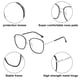 thumbnail image 3 of Gafas planas anti-luz azul modernas, sencillas y de alta gama, hechas de PC, metal y CA, 3 of 5