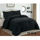 thumbnail image 1 of Cobertor de invierno Texturizado con CHIPORRO KING Hojas NEGRO, 1 of 1