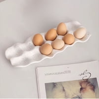 Santú Home & Deco - Huevera De Cerámica Minimalista 12 Unidades