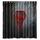 thumbnail image 1 of Cortina de ducha de Superman, juego de cortina de baño con ganchos, tamaño 66 x 72 pulgadas, 1 of 3