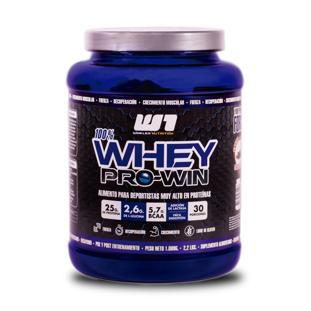 Proteína Whey Pro Win Chocolate Suizo 1 Kg. Winkler Nutrition