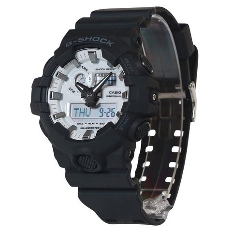 Reloj Casio G-Shock Analog Digital Resin Strap White Dial Quartz Ga-700Wd-1A 200M Men'S Watch
