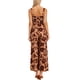 thumbnail image 3 of INSPIRE CHIC Monos Florales para Mujeres Casual Sin Mangas de Cintura Alta con Pantalones Largos de Pierna Ancha con Bolsillos S Naranja, 3 of 6