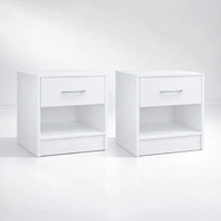 Klik Muebles - Pack De 2 Veladores Klaku 39X41 - Blanco