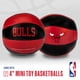thumbnail image 2 of Balones de baloncesto de juguete Franklin Sports NBA Chicago Bulls de 4 pulgadas, paquete de 2, 2 of 8