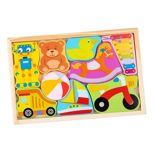 Rompecabeza Puzzle Encaje De Madera Juguete Didactico Niños