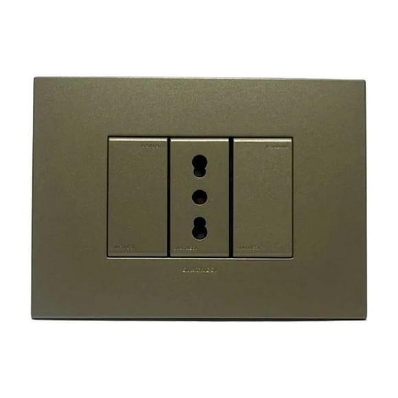 Enchufe simple armado 10/16A S44 Arena Sinthesi
