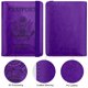 thumbnail image 4 of Funda de pasaporte WALNEW RFID de piel sintética con bolígrafo para viajes, 4 of 9
