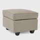 thumbnail image 5 of Sofá 3 cuerpos Sicilia + 1 Pouf Tela Beige, 5 of 8