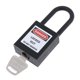 thumbnail image 1 of SALIDA DE SEGURIDAD DE SEGURIDAD CABALLO CADADA CLAVE TAMA?O NYLON 38MM Shackle Black, 1 of 5