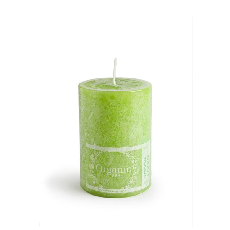 Velas 6 X 10 Verbena Fresias 1 Un Organic Spa