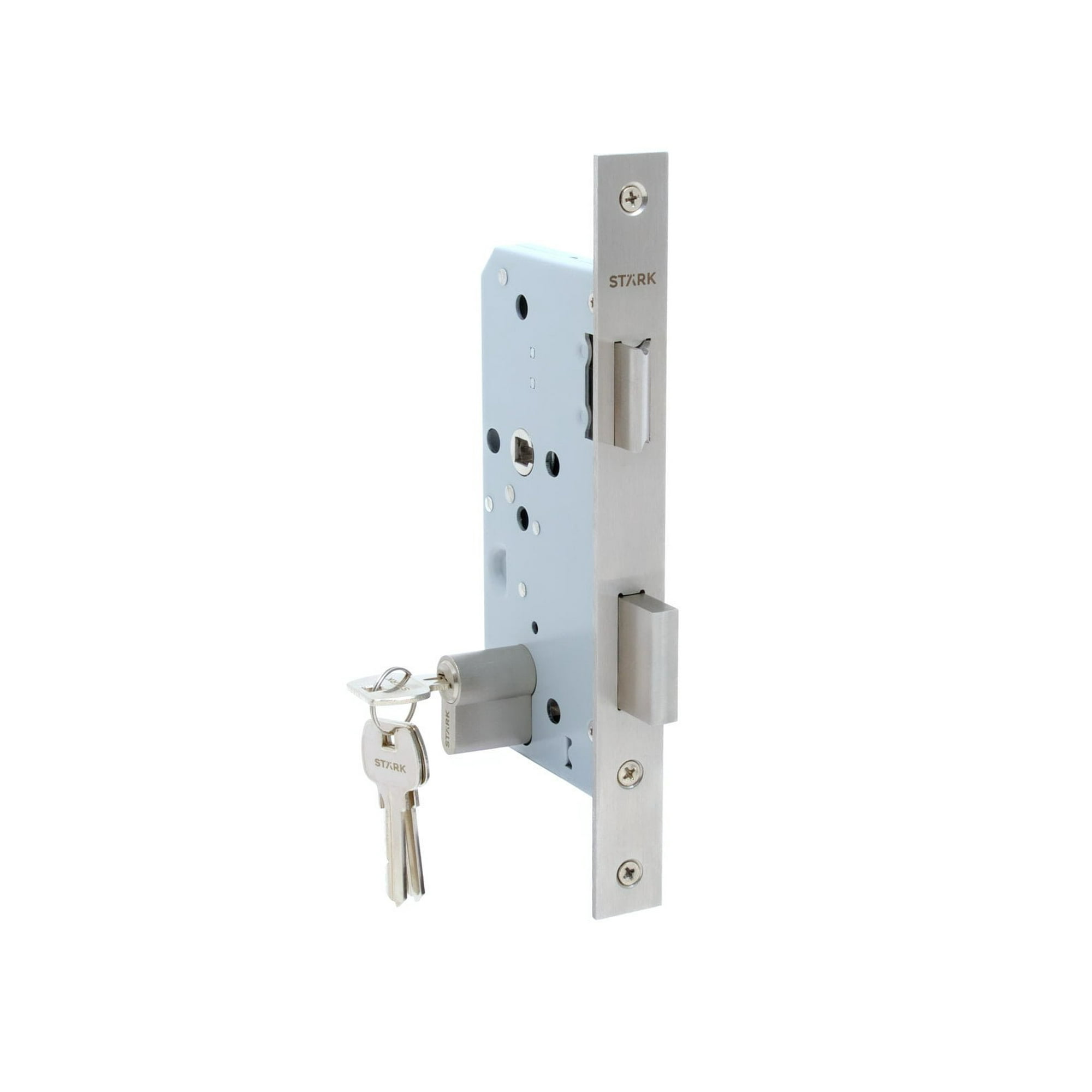 Stark Design - Cerradura De Embutir Puerta Acceso Principal, Cilindro Ambos Lados. (acero Inoxidable 304). Sku: Sde200-ai.cl70