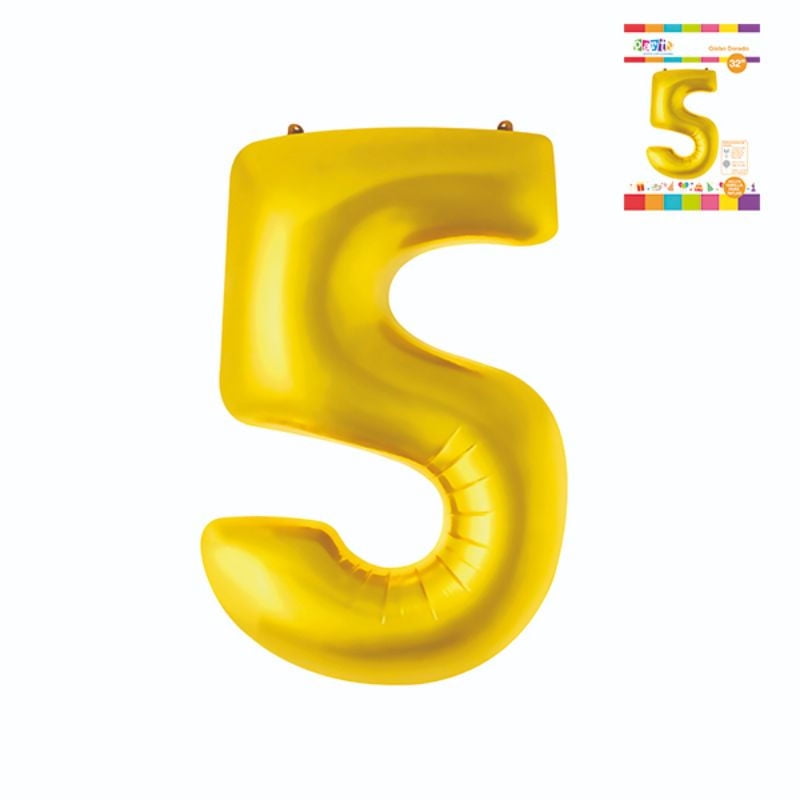 Globo Papel Metal Dorado 32 N5 / Producto Surtido Party Express