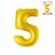 thumbnail image 1 of Globo papel metal dorado N5, 1 of 1