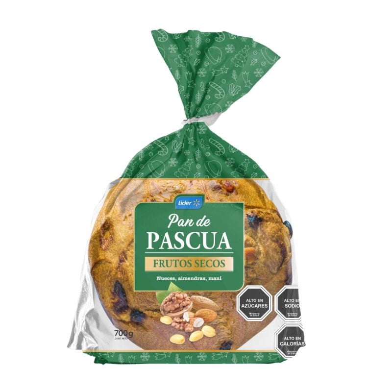 Pan De Pascua Frutos Secos 1 Un 700 g Lider