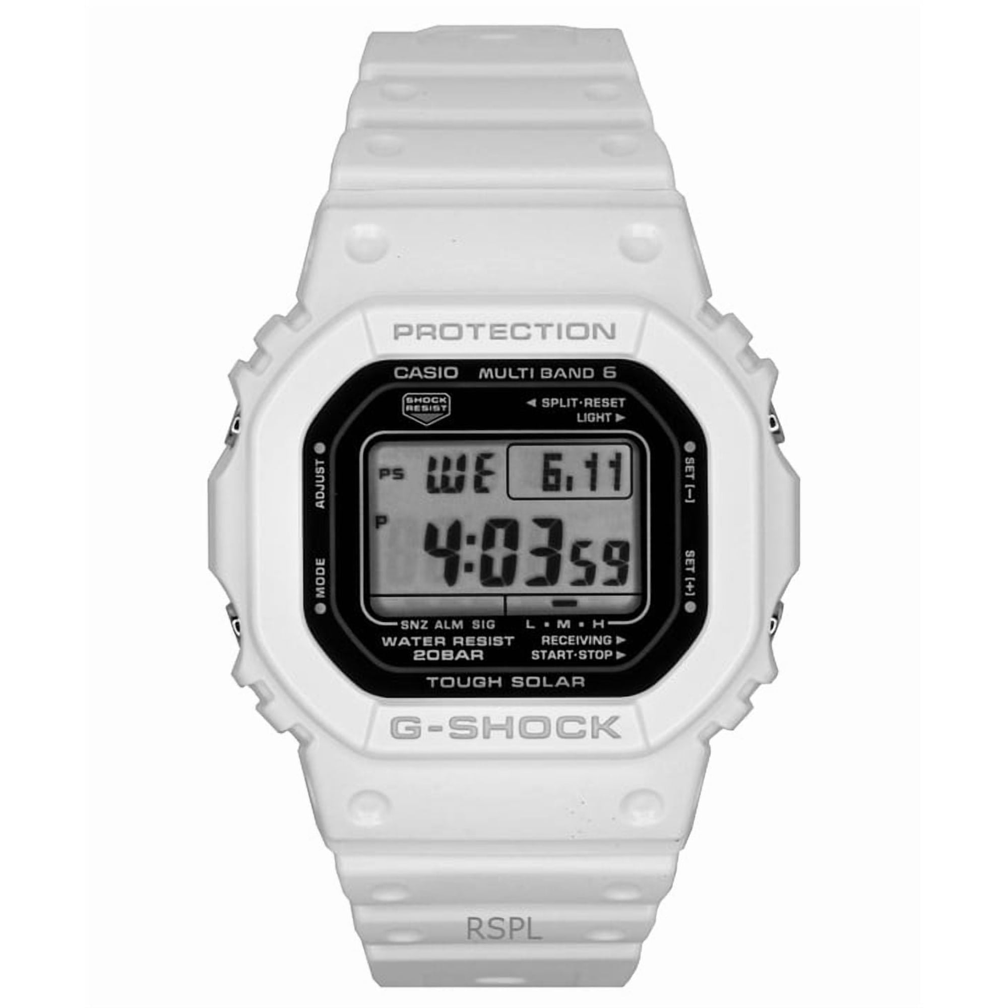 Reloj Digital Casio G-shock Blanco Hombre