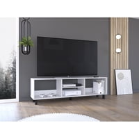 Tuhome - Rack Tv 70"" 160X47,5X35 Cm Tunez Blanco