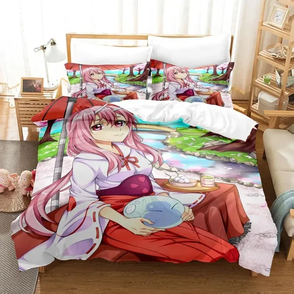 Rimuru Tempest Tensei Shitara Slime Datta KenBedding Set Duvet Cover Bed Set Quilt Cover Pillowcase Comforter Bed Sheets