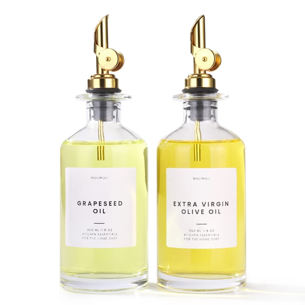 Set De Botellas Dispensadoras De Aceite Molimoli Premium Olive 350 Ml (2)
