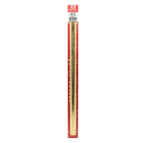 Tubo de latón K&S Precision Metals de 16,7 mm x 30,5 cm
