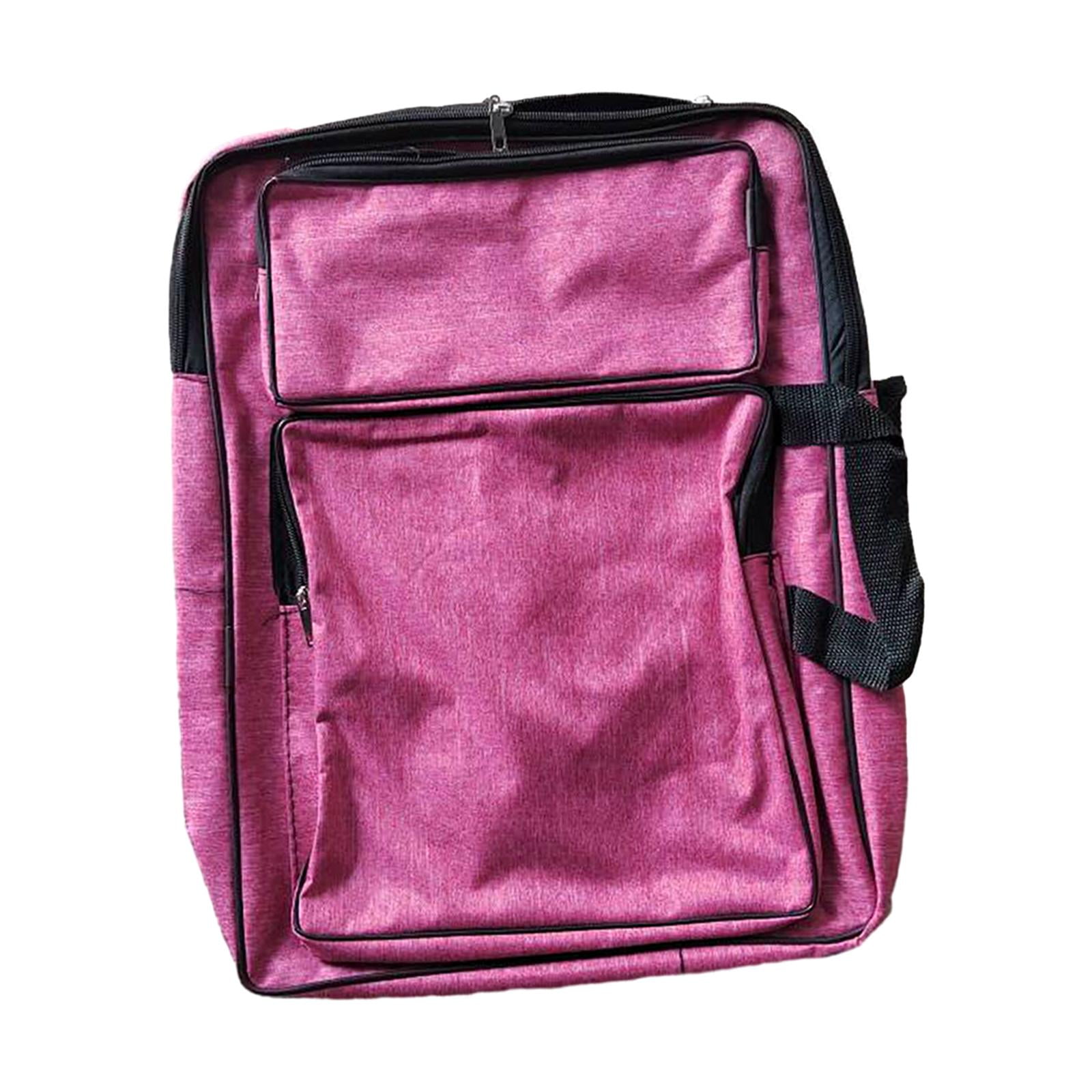 Bothyi - A3 Art Portfolio Case Tote Bag Resistente Al Agua Suministros De Arte Artistas Mochila Rosa