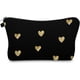 thumbnail image 1 of Neceser Negro Corazones Dorados 19X12 Cm Poliéster, 1 of 3