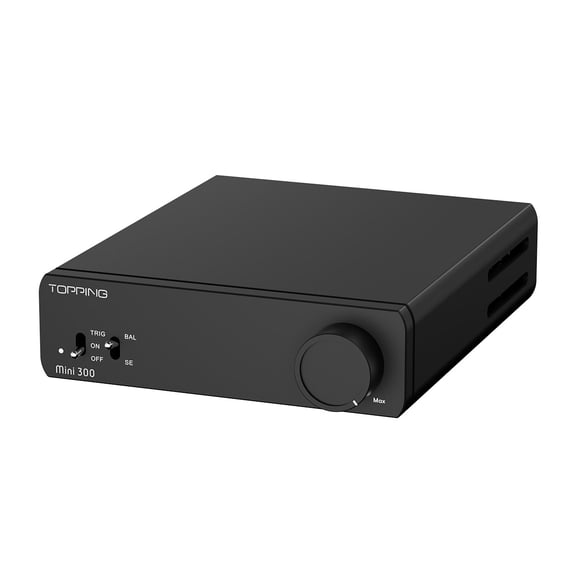 Amplificador de potencia TOPPING Mini 300 de 140w, clase D totalmente equilibrado, recomendado para usar con Topping E30II/E50/D50III,Negro