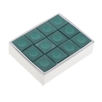 Magideal - 12 Tizas Para Tacos De Billar, Tizas Para Tacos De Billar, Cubos De Tiza Para Billar, Accesorios Para Mesas De Billar, Tizas De Billar Para Barra De T Verde