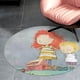thumbnail image 4 of Stella y Sam Alfombra Redonda de Felpa Coral, Antideslizante, No Desprende Pelusas, Lavable y Duradera para Salón, Dormitorio y Habitación de Niños 60cm, 4 of 6