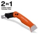thumbnail image 2 of Cuchillo utilitario plegable Klein Tools 44310 FLICKBLADE para alfombras, 2 of 5