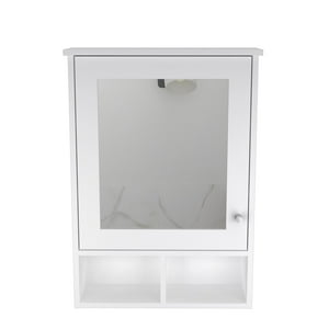 Fmfurniture - Botiquin Con Espejo 1 Puerta Fm-016B - Blanco