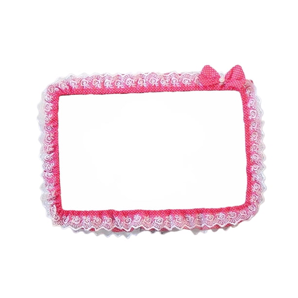 Marco de pantalla de ordenador, cubierta de borde, funda protectora encantadora, decoración de pantalla, a prueba de polvo con lazo para PC y tableta 23 a 26 pulgadas
